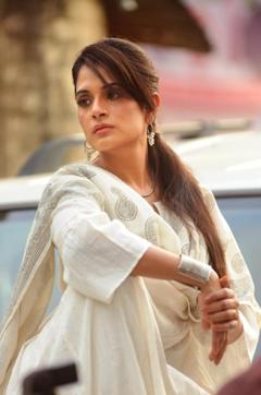 Actor Richa Chadha during the shooting of DassDev in Lucknow. (File Photo)