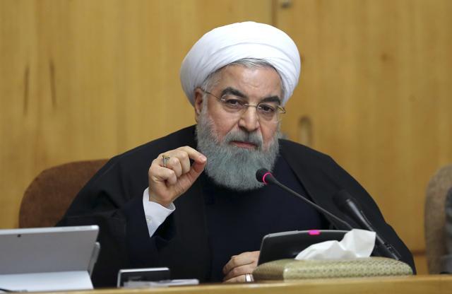 President Hassan Rouhani speaks in a cabinet meeting in Tehran. A wave of protests against’s Rouhnai’s economic policies have swept major cities in Iran. (AP) President Hassan Rouhani speaks in a cabinet meeting in Tehran. A wave of protests against’s Rouhnai’s economic policies have swept major cities in Iran. (AP)
