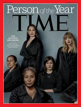 This image obtained December 6, 2017 courtesy of Time magazine, shows the 2017 Time Person of the Year: The Silence Breakers. (AFP) This image obtained December 6, 2017 courtesy of Time magazine, shows the 2017 Time Person of the Year: The Silence Breakers. (AFP)