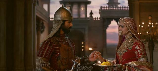 Shahid Kapoor and Deepika Padukone play Rajput king and queen in Padmavati.