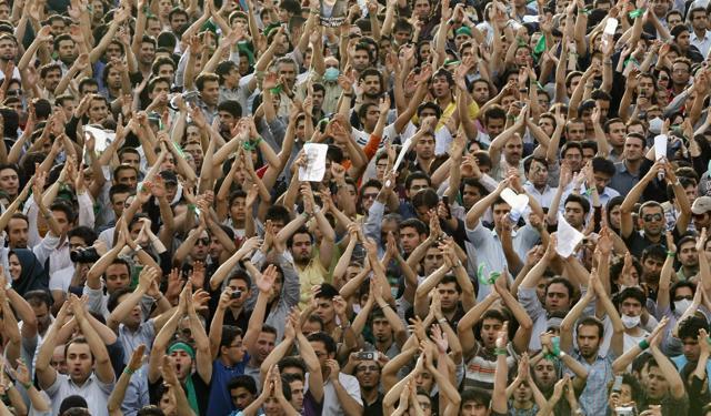 In this June 15, 2009 file photo, supporters of leading opposition presidential candidate Mir Hossein Mousavi, turn out to protest the result of the election, in Azadi square, Tehran. (AP) In this June 15, 2009 file photo, supporters of leading opposition presidential candidate Mir Hossein Mousavi, turn out to protest the result of the election, in Azadi square, Tehran. (AP)