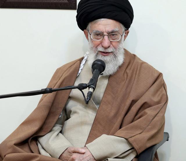 Iranian supreme leader Ayatollah Ali Khamenei speaks in a meeting in Tehran (AP) Iranian supreme leader Ayatollah Ali Khamenei speaks in a meeting in Tehran (AP)