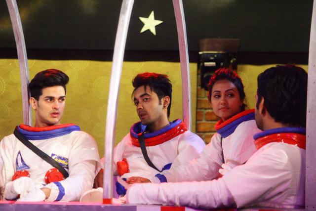 Housemates during the Mission BB task. Housemates during the Mission BB task.