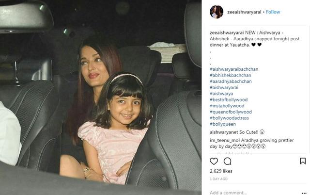 Keeping her hair and make-up subtle, Aishwarya wore her luscious red hair down, accentuating her face with winged eyeliner, pale lips and dewy make-up. (Instagram/ zeeaishwaryarai)