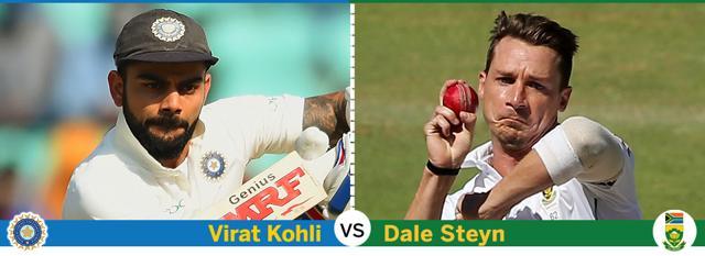 Indian cricket team skipper Virat Kohli and South Africa cricket team pacer Dale Steyn (HT Photo) Indian cricket team skipper Virat Kohli and South Africa cricket team pacer Dale Steyn (HT Photo)