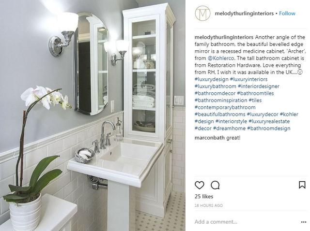 Contemporary design philosophy relies heavily on geometric shapes and lines. (Instagram/ melodythurlinginteriors)