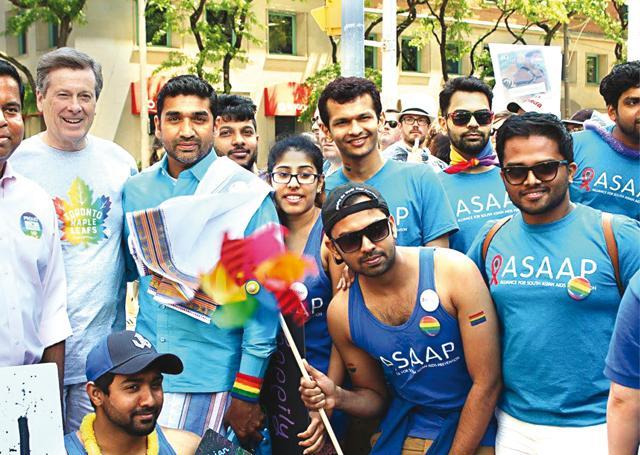 Many South Asian gay men and women move to cities like Toronto as here they enjoy the privilege of being protected by the law Many South Asian gay men and women move to cities like Toronto as here they enjoy the privilege of being protected by the law
