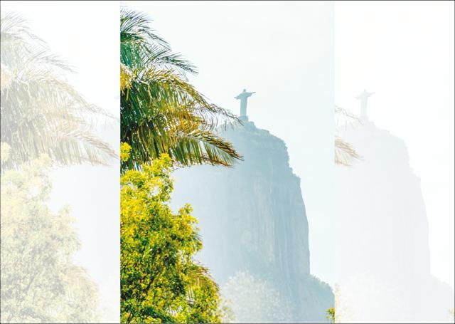 A view of Rio’s famous Christ The Redeemer statue A view of Rio’s famous Christ The Redeemer statue