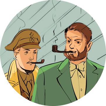 Blake and Mortimer, the detective duo created by Edgar P Jacobs (Illustration: Animesh Debnath) Blake and Mortimer, the detective duo created by Edgar P Jacobs (Illustration: Animesh Debnath)
