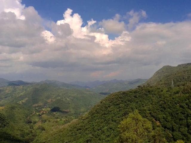 View of Araku Valley. View of Araku Valley.