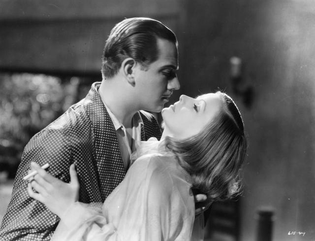 A scene from the film 'As You Desire Me', starring Greta Garbo (1905 - 1990) and Melvyn Douglas (Getty Images)