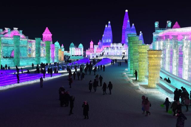 The world’s largest ice festival features massive, stunning sculptures ...