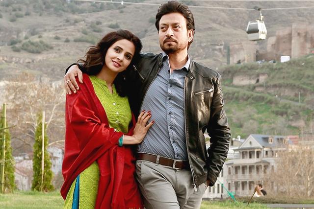 Saba Qamar and Irrfan Khan in Hindi Medium. Saba Qamar and Irrfan Khan in Hindi Medium.
