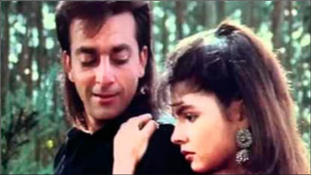 Pooja Bhatt and Sanjay Dutt in Sadak.