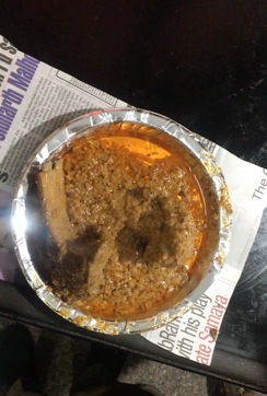 A plate of lamb korma – which comes with four large pieces of meat – is for Rs 300 and a half plate for Rs 150. Saag meat is served on Thursdays and Sundays. (HT Photo) A plate of lamb korma – which comes with four large pieces of meat – is for Rs 300 and a half plate for Rs 150. Saag meat is served on Thursdays and Sundays. (HT Photo)