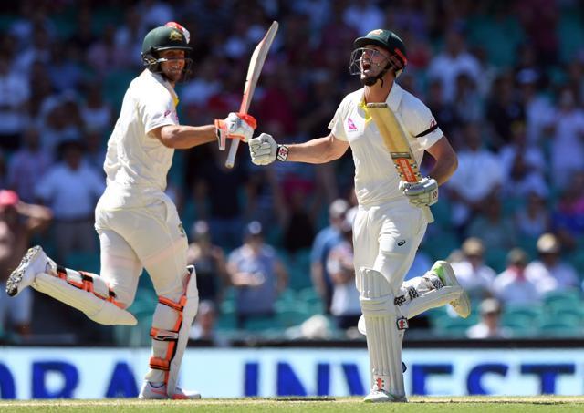 Shaun Marsh and Mitchell Marsh became the third set of brothers for Australia to score a century in the same innings. (AFP) Shaun Marsh and Mitchell Marsh became the third set of brothers for Australia to score a century in the same innings. (AFP)