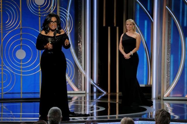 Oprah Winfrey speaks after accepting the Cecil B. Demille Award at the 75th Golden Globe Awards in Beverly Hills, California, U.S. January 7, 2018.