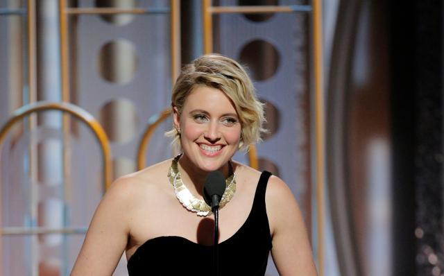 Lady Bird director Greta Gerwig at the 75th Golden Globe Awards. (REUTERS)