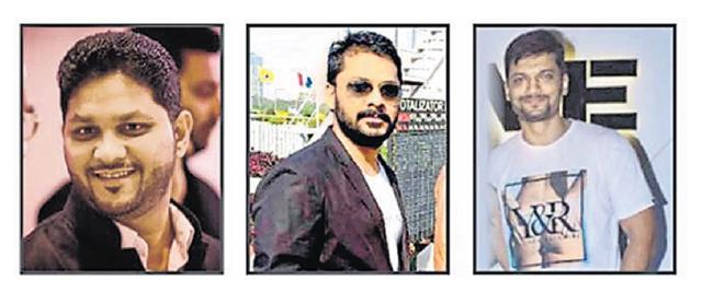 (From left) The owners of 1 Above, brothers Kripesh and Jigar Sanghvi and their partner Abhijit Mankar, are all in police custody. (From left) The owners of 1 Above, brothers Kripesh and Jigar Sanghvi and their partner Abhijit Mankar, are all in police custody.