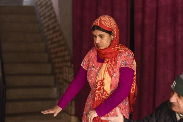 Seema, wife of 43-year-old Naresh Dhankar. (Burhaan Kinu/HT Photo) Seema, wife of 43-year-old Naresh Dhankar. (Burhaan Kinu/HT Photo)