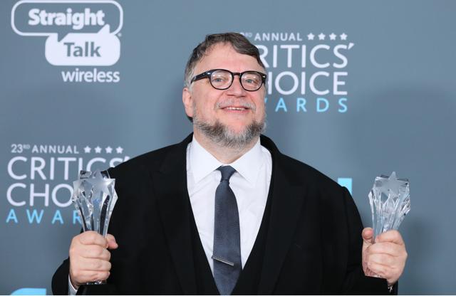 Director Guillermo del Toro, recipient of the Best Director and Best Picture awards for The Shape of Water. (AFP)