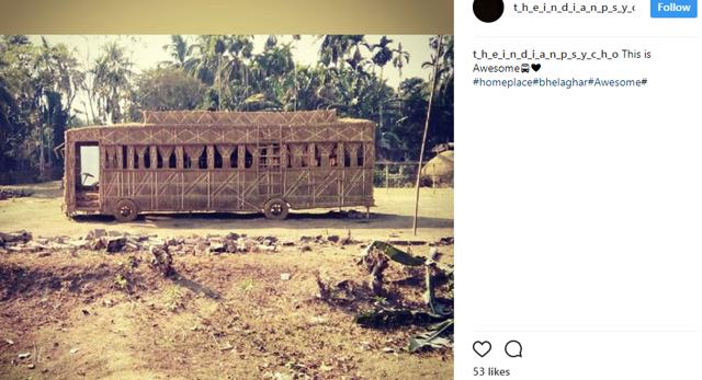 A Bhelaghar shaped like a bus. (Instagram.com/The Indian Psycho ) A Bhelaghar shaped like a bus. (Instagram.com/The Indian Psycho )