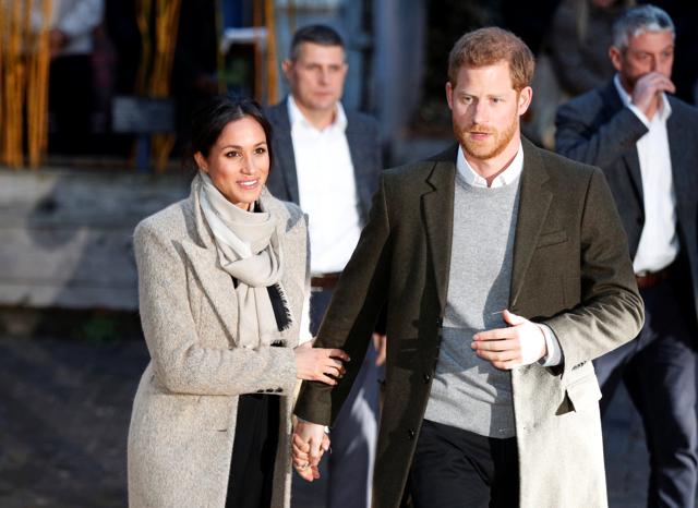Britain's Prince Harry and his fiancee Meghan Markle leave after visiting radio station Reprezent FM, in Brixton, London. (Reuters Photo) Britain's Prince Harry and his fiancee Meghan Markle leave after visiting radio station Reprezent FM, in Brixton, London. (Reuters Photo)