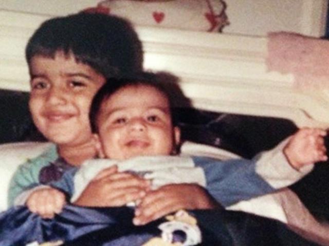 Sidharth with his elder brother Harshad Malhotra.