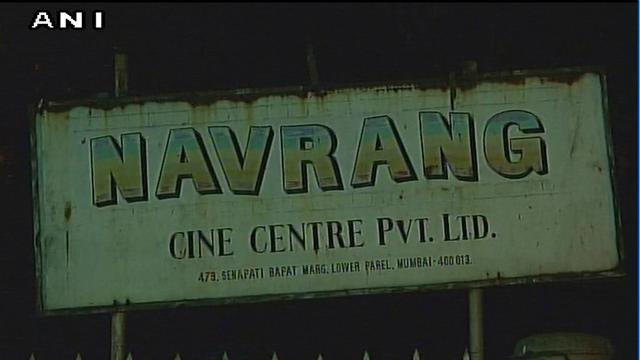 The fire broke out at the Navrang studio in lower Parel in Mumbai. (ANI Twitter) The fire broke out at the Navrang studio in lower Parel in Mumbai. (ANI Twitter)