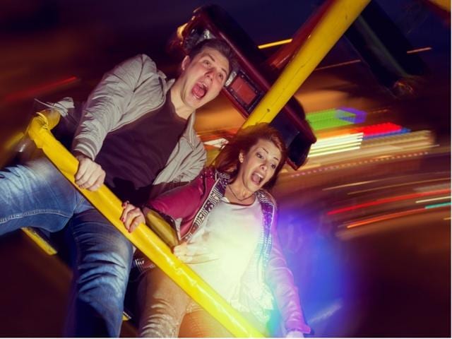 Who knew a roller-coaster date might be perfect? (Shutterstock) Who knew a roller-coaster date might be perfect? (Shutterstock)