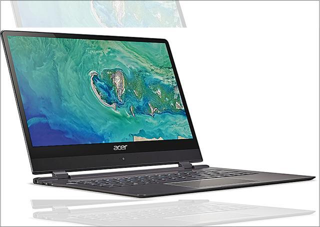 The Swift 7 is only 0.39-inch thick The Swift 7 is only 0.39-inch thick