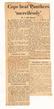 A newspaper clipping on the morcha during which Bhagwat Jhadhav was killed. (Courtesy Forward Press) A newspaper clipping on the morcha during which Bhagwat Jhadhav was killed. (Courtesy Forward Press)