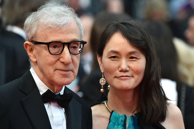 This file photo taken on May 11, 2016 shows US director Woody Allen and his wife Soon-Yi Previn as they arrive for the screening of the film Cafe Society during the opening ceremony of the 69th Cannes Film Festival in Cannes, southern France. (AFP)