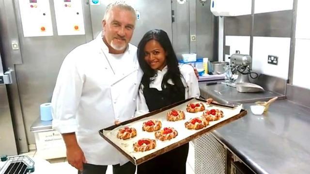Lobo with Paul Hollywood at The Chester Grosvenor in England. Lobo with Paul Hollywood at The Chester Grosvenor in England.