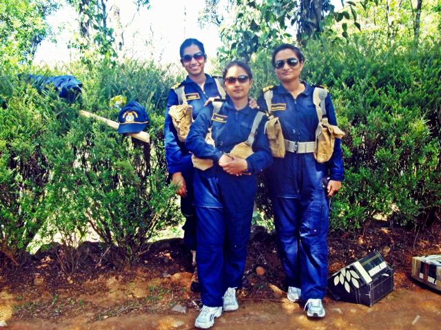 Lt Kiran Shekhawat (centre) died in 2015, aged 26. Her father Vijender Shekhawat, 57, a former Navy Honorary Sub Lieutenant, is now helping connect other martyrs’ families with the site.