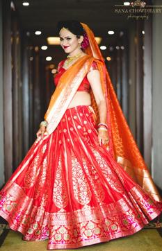 Bride Rasagya Kabra on her wedding day. (Sana Chowdhary Photography) Bride Rasagya Kabra on her wedding day. (Sana Chowdhary Photography)