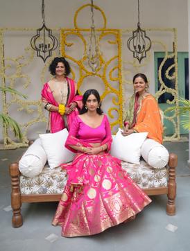 Product and interior designer Ananya Berry at her engagement party in Delhi. (Nitesh Square) Product and interior designer Ananya Berry at her engagement party in Delhi. (Nitesh Square)