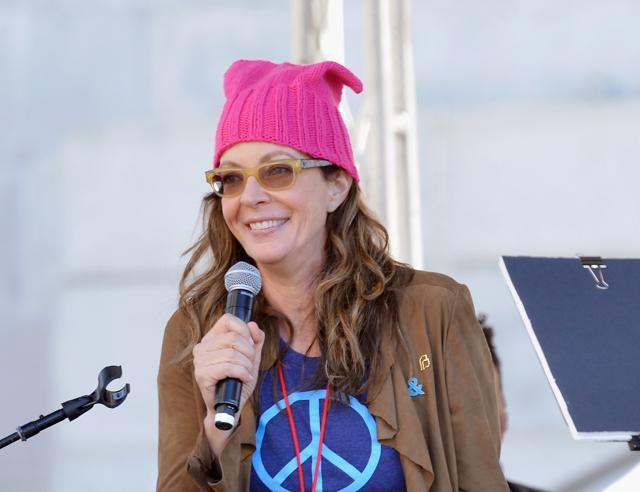 Allison Janney speaks during the Women's March Los Angeles 2018 on January 20, 2018 in Los Angeles. (AFP) Allison Janney speaks during the Women's March Los Angeles 2018 on January 20, 2018 in Los Angeles. (AFP)