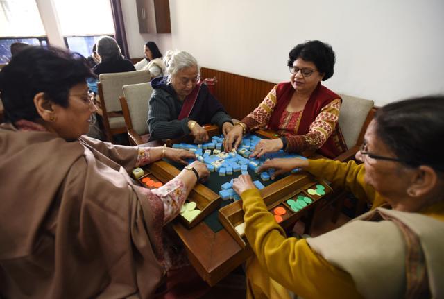 The club has a tennis court, two badminton courts, a billiards room with two tables, separate card rooms for playing bridge and rummy. (Virendra Singh Gosain/HT PHOTO) The club has a tennis court, two badminton courts, a billiards room with two tables, separate card rooms for playing bridge and rummy. (Virendra Singh Gosain/HT PHOTO)