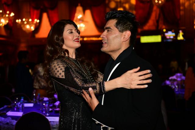Sangeeta Bijlani with Manish Malhotra. Sangeeta Bijlani with Manish Malhotra.