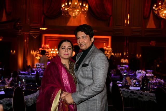 Shekhar Suman with his wife. Shekhar Suman with his wife.