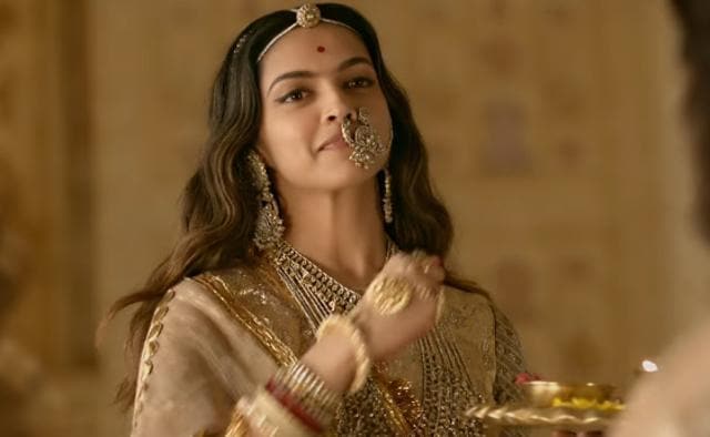 Deepika Padukone stars as Rani Padmavati in Padmaavat.