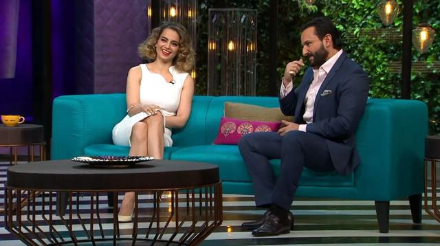Kangana and Saif Ali Khan on Koffee With Karan.
