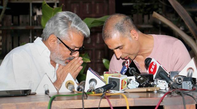 PadMan actor Akshay Kumar and Padmaavat director Sanjay Leela Bhansali at a press conference in Mumbai. (PTI) PadMan actor Akshay Kumar and Padmaavat director Sanjay Leela Bhansali at a press conference in Mumbai. (PTI)