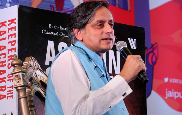 Writer and politician Shashi Tharoor speaks during a session on the difference between Hinduism and Hindutva. (PTI) Writer and politician Shashi Tharoor speaks during a session on the difference between Hinduism and Hindutva. (PTI)