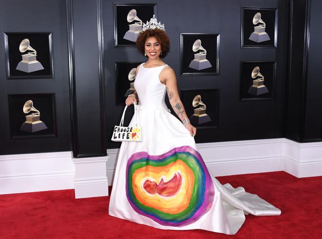 Joy Villa arrives for the 60th Grammy Awards on January 28. (AFP) Joy Villa arrives for the 60th Grammy Awards on January 28. (AFP)