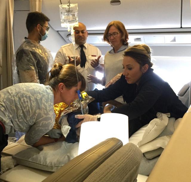 Dr. Hemal alongwith French pediatrician, Dr. Susan Shepherd helped deliver a healthy baby boy. (Twitter Photo/Cleveland News) Dr. Hemal alongwith French pediatrician, Dr. Susan Shepherd helped deliver a healthy baby boy. (Twitter Photo/Cleveland News)
