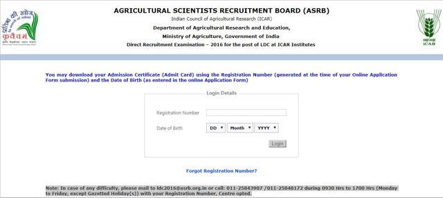 icar ldc admit card 2016 - Colab