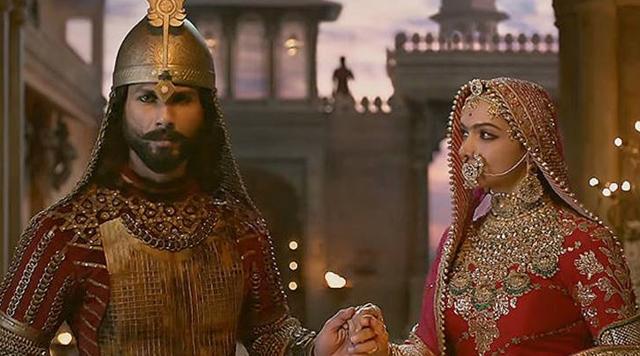Shahid Kapoor stars as Maharawal Ratan Singh in Padmaavat, while Deepika Padukone portrays queen Padmavati.