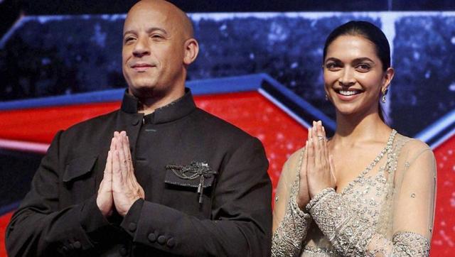 Vin Diesel greets Indian fans in a bandhgalla. (HT Photo) Vin Diesel greets Indian fans in a bandhgalla. (HT Photo)